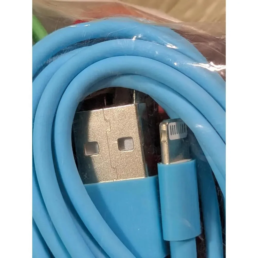 Multi-Color USB to Lightning Charging Cables - 5 Pack